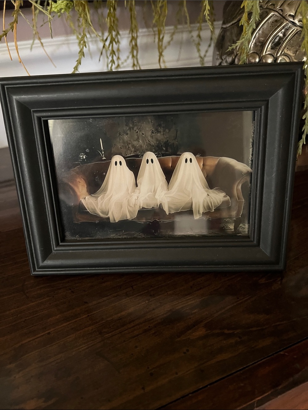Black Framed Ghost Artwork - Home Accents